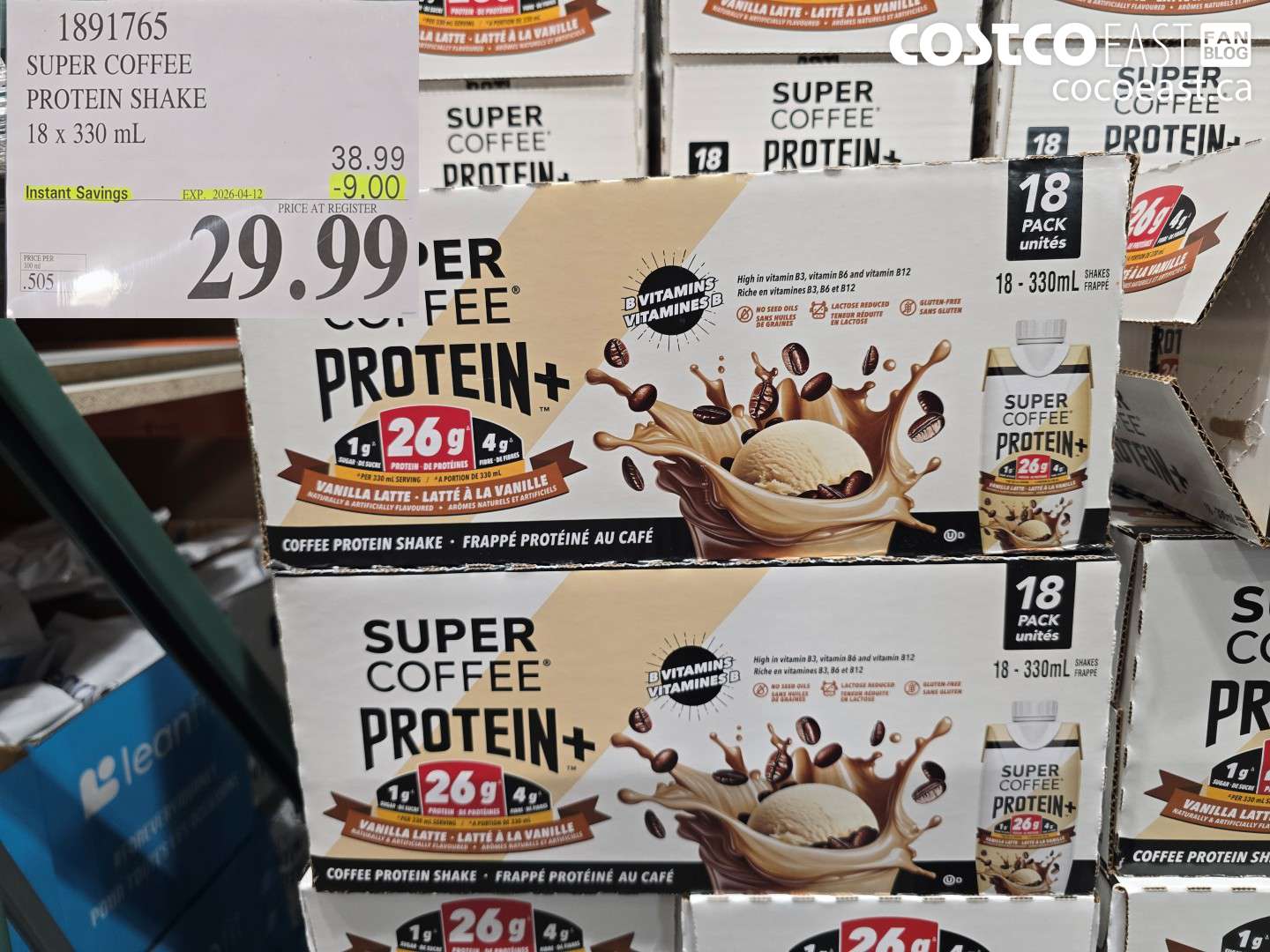 1891765 SUPER COFFEE PROTEIN SHAKE ($9.00 INSTANT SAVINGS EXPIRES ON 2026-04-12) $29.99