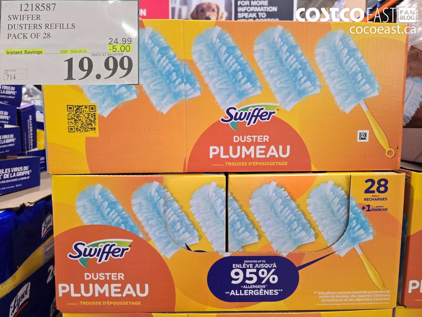 1218587 SWIFFER DUSTERS REFILLS PACK OF 28 ($5.00 INSTANT SAVINGS EXPIRES ON 2026-05-10) $19.99