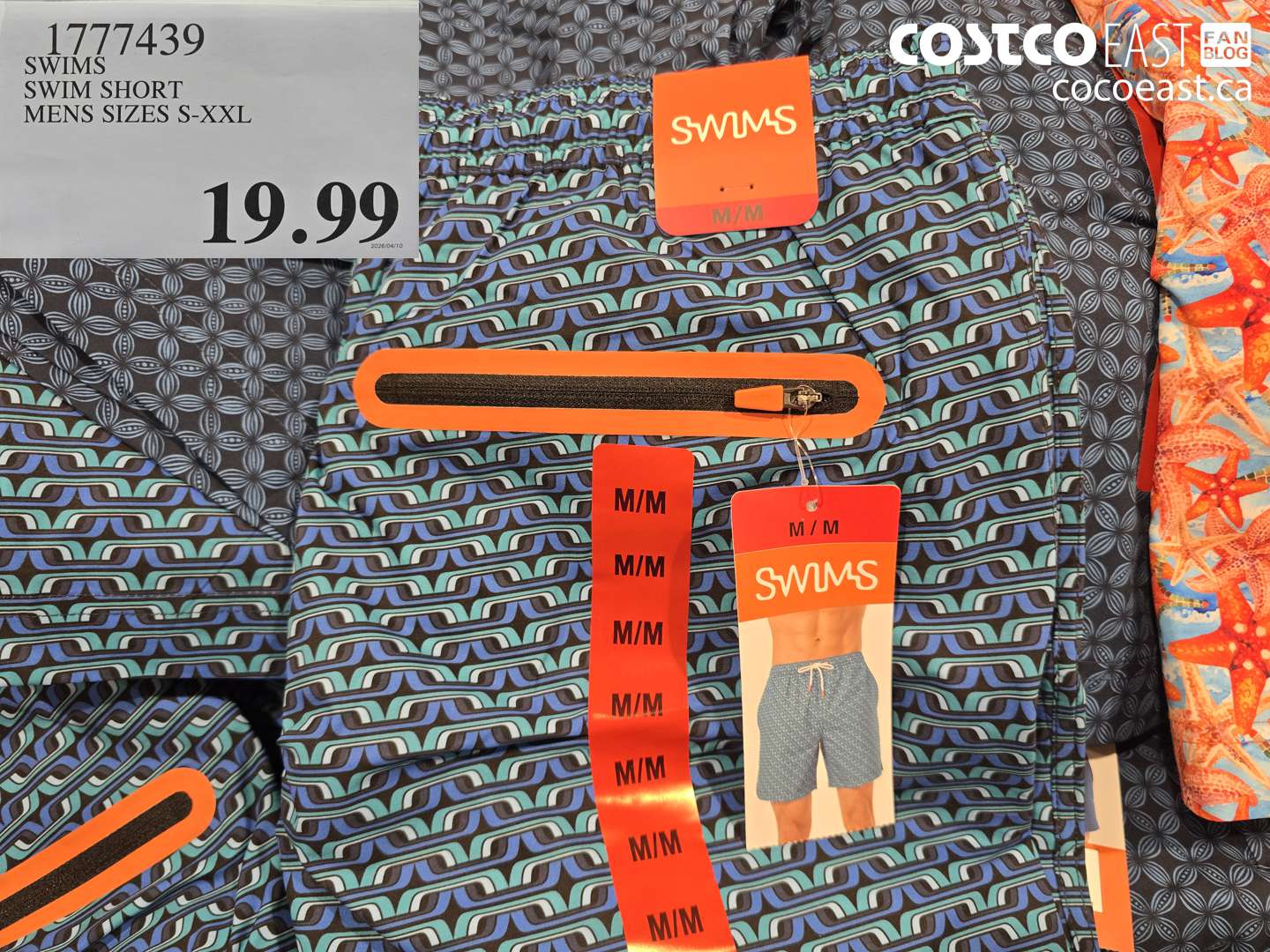 1777439 SWIMS SWIM SHORT MENS SIZES S-XXL $19.99