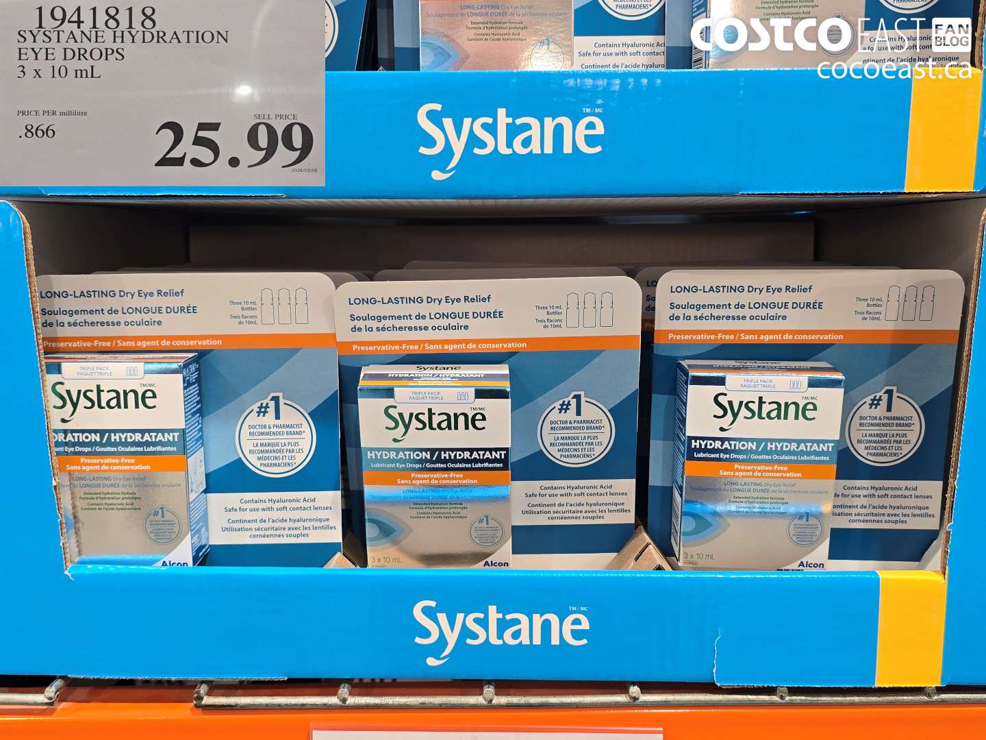 19411818 SYSTANE HYDRATION EYE DROPS 3 X 10 ML $25.99