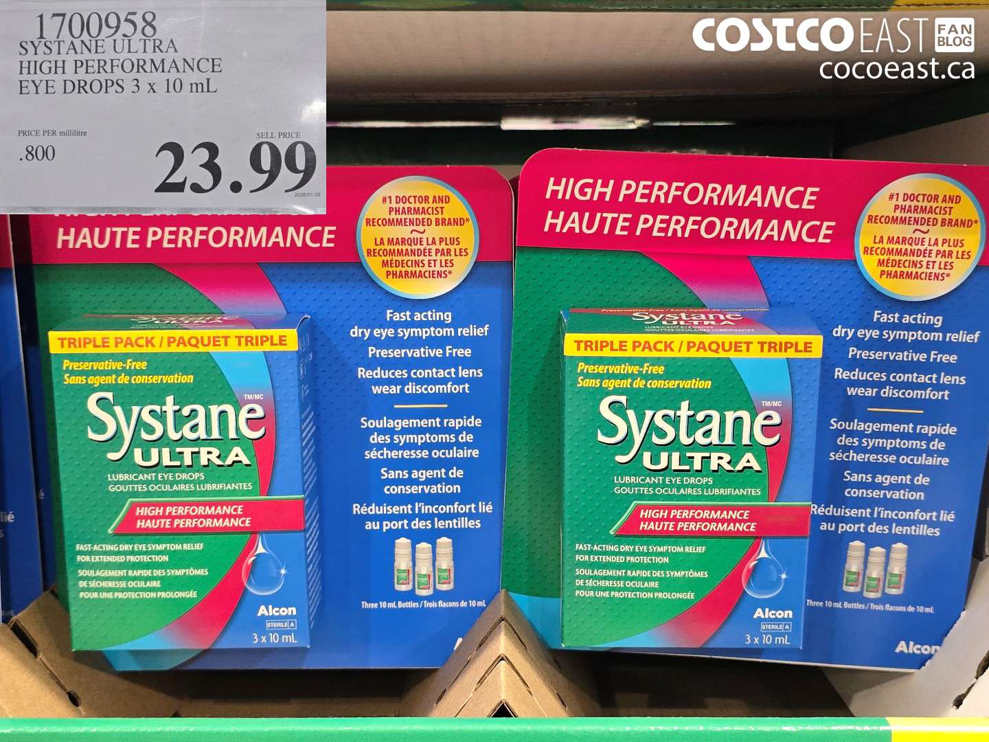 1700958 SYSTANE ULTRA HIGH PERFORMANCE EYE DROPS 3 X 10 ML $23.99