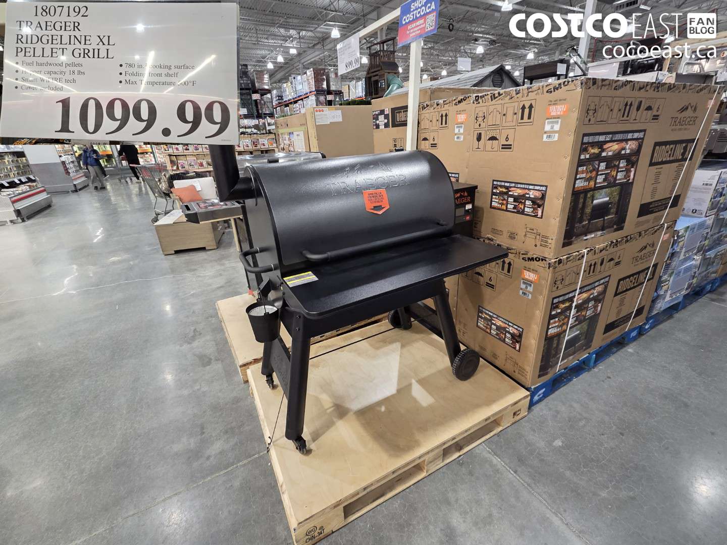 1807192 TRAEGER RIDGELINE XL PELLET GRILL $1099.99