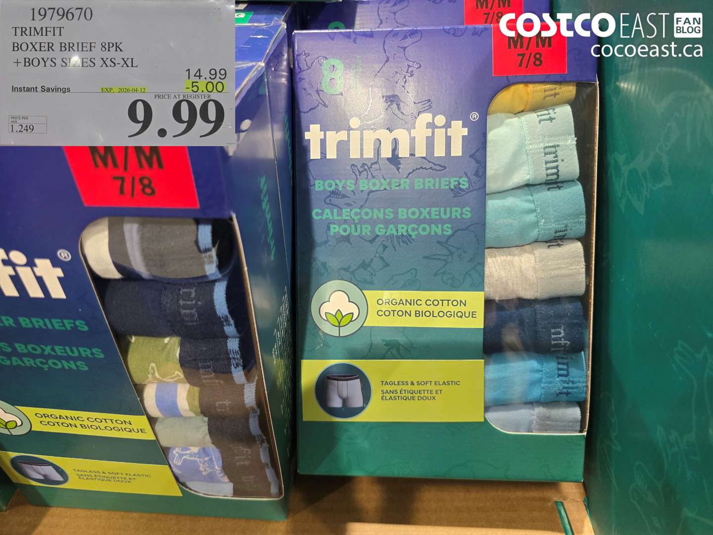 1979670 TRIMFIT BOXER BRIEF 8PK +BOYS SIZES XS-XL ($5.00 INSTANT SAVINGS EXPIRES ON 2026-04-12) $9.99