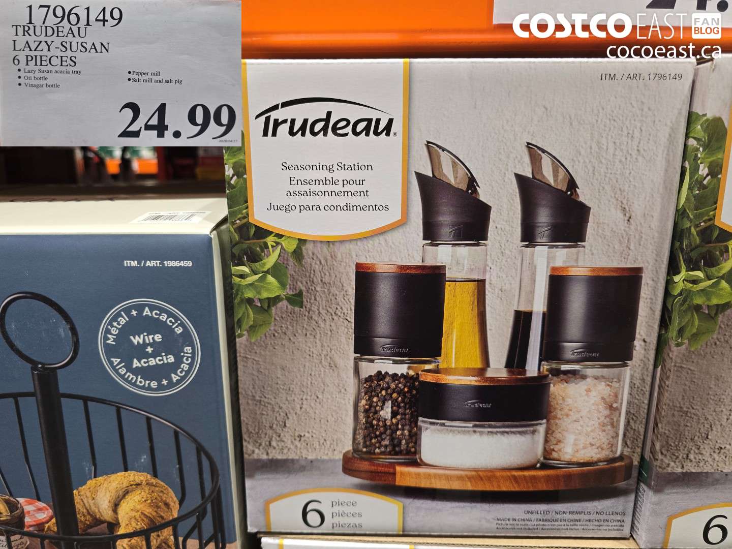 1796149 TRUDEAU LAZY-SUSAN 6 PIECES $24.99