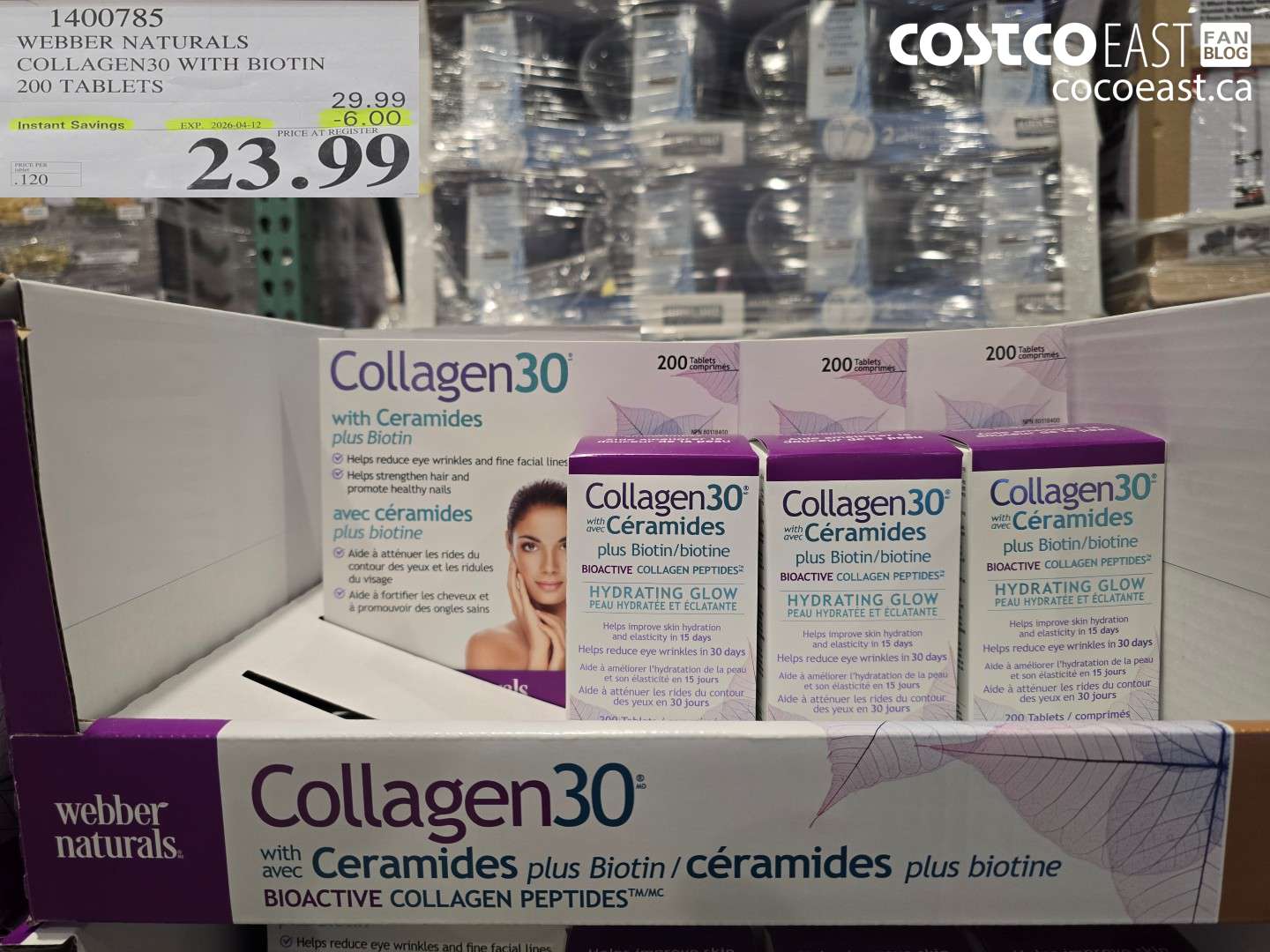 1400785 WEBBER NATURALS COLLAGEN30 WITH BIOTIN 200 TABLETS ($6.00 INSTANT SAVINGS EXPIRES ON 2026-04-12) $23.99