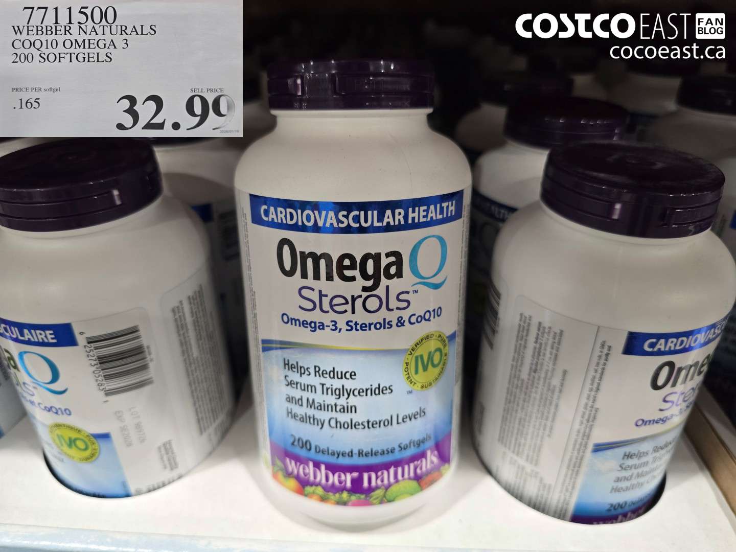 7711500 WEBBER NATURALS COQ10 OMEGA 3 200 SOFTGELS $32.99
