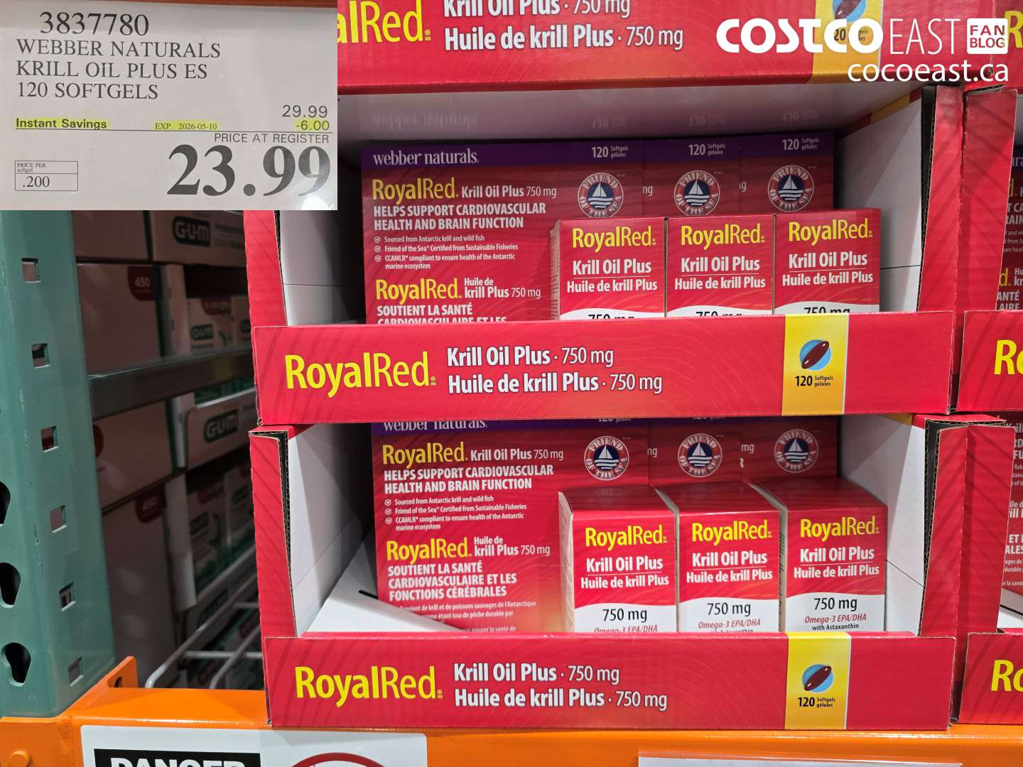 3837780 WEBBER NATURALS KRILL OIL PLUS ES 120 SOFTGELS ($6.00 INSTANT SAVINGS EXPIRES ON 2026-05-10) $23.99