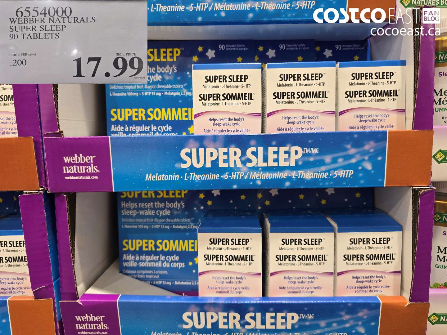 6554000 WEBBER NATURALS SUPER SLEEP 90 TABLETS $17.99