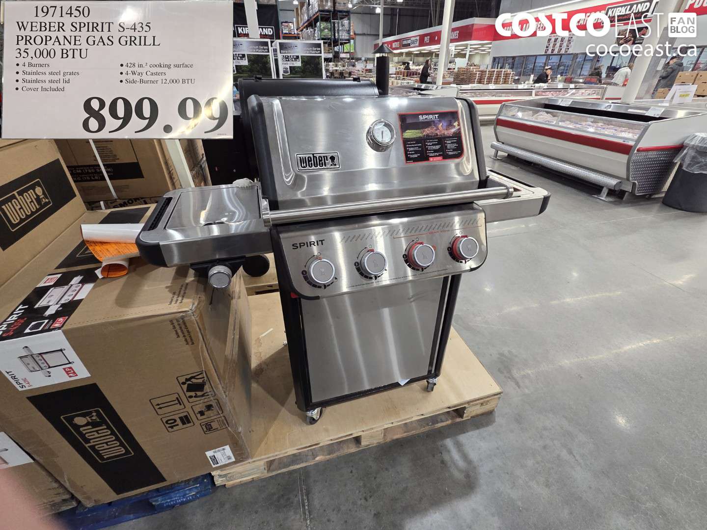 1971450 WEBER SPIRIT S-435 PROPANE GAS GRILL 35,000 BTU $899.99