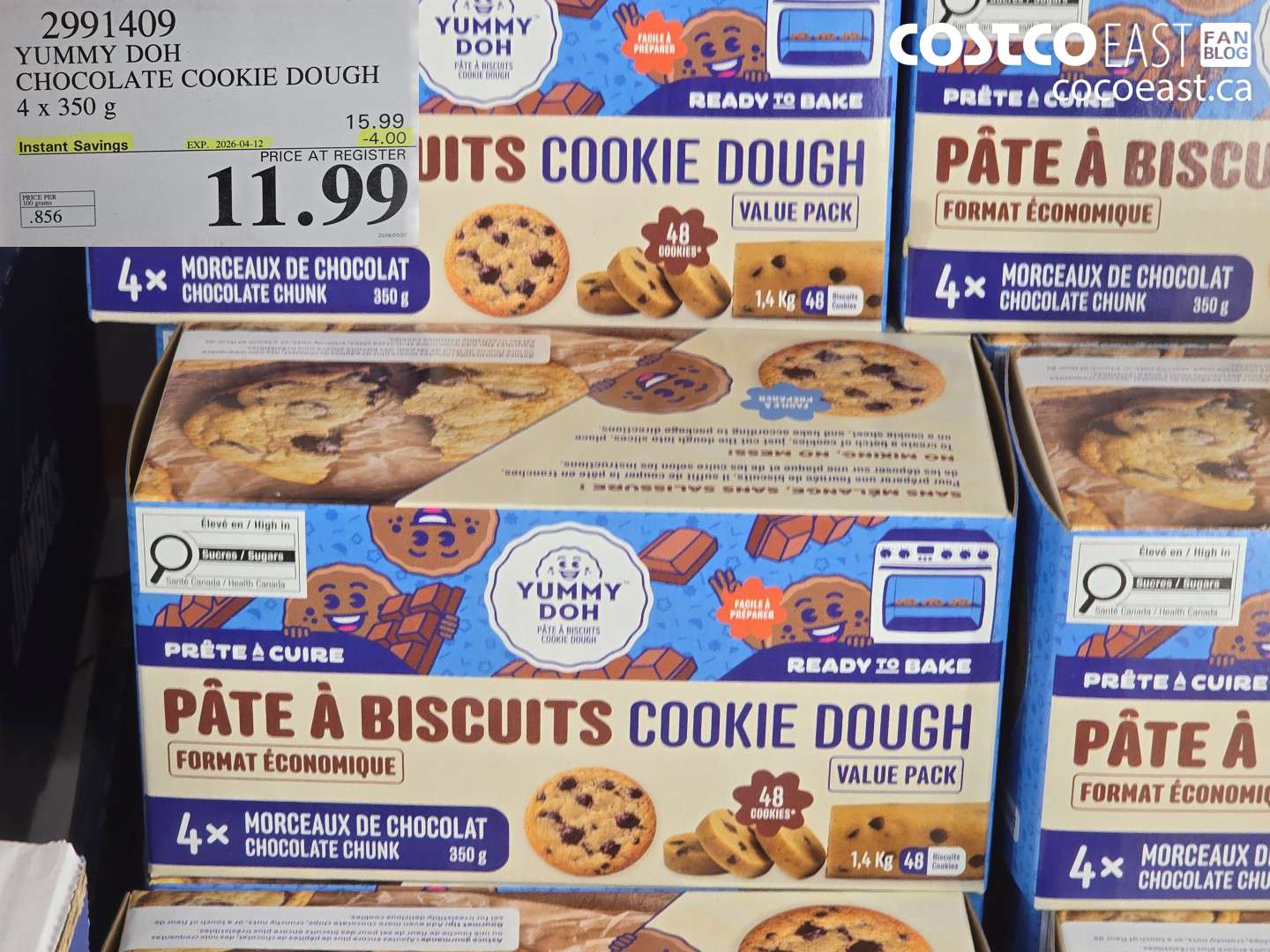 2991409 YUMMY DOH CHOCOLATE COOKIE DOUGH ($4.00 INSTANT SAVINGS EXPIRES ON 2026-04-12) $11.99