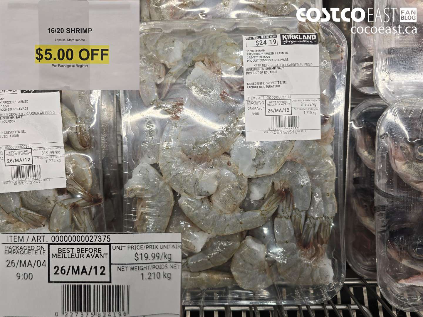 27375 16/20 SHRIMP ($5.00 INSTANT SAVINGS)