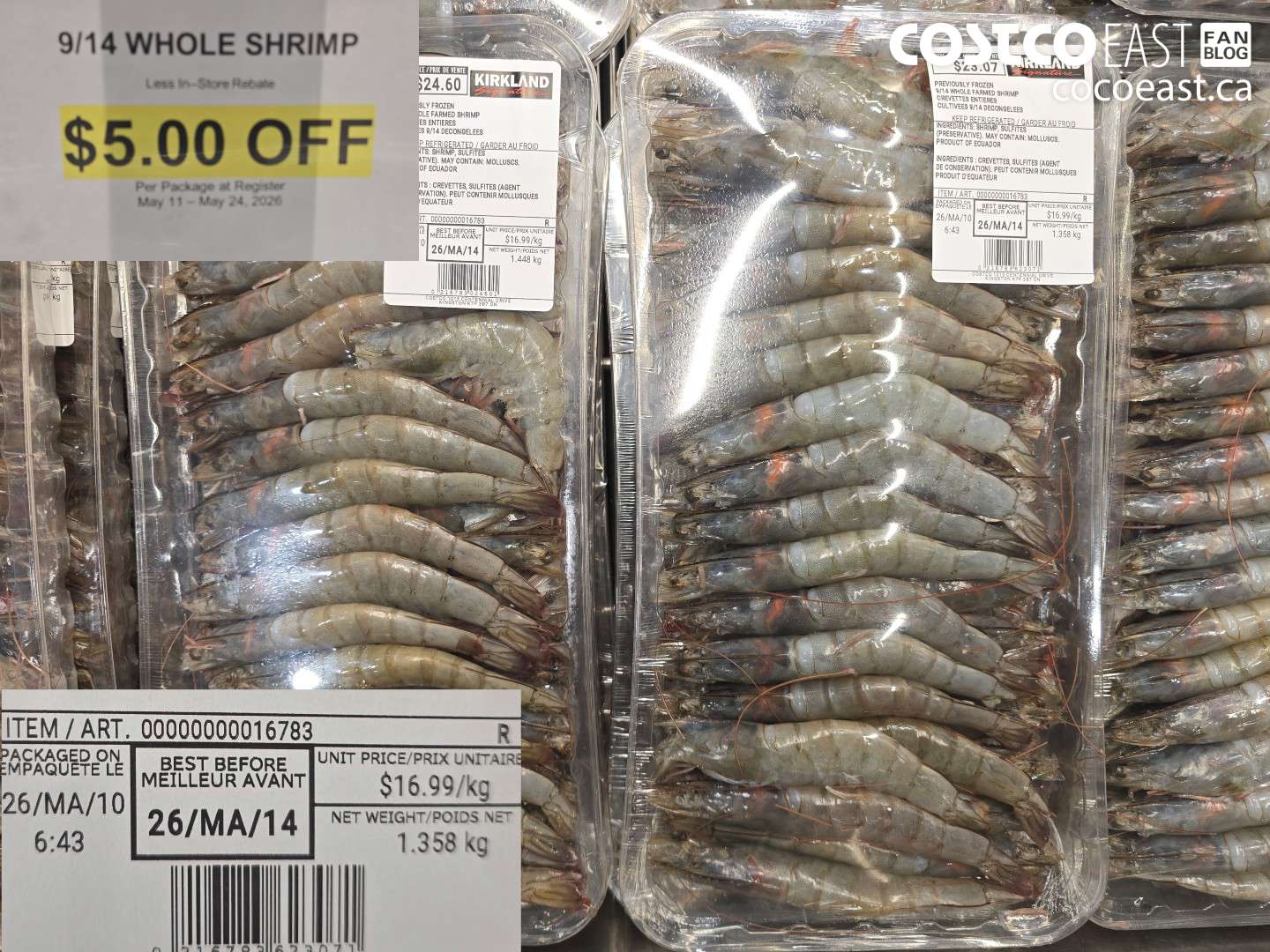 16783 9/14 WHOLE SHRIMP ($5.00 INSTANT SAVINGS)