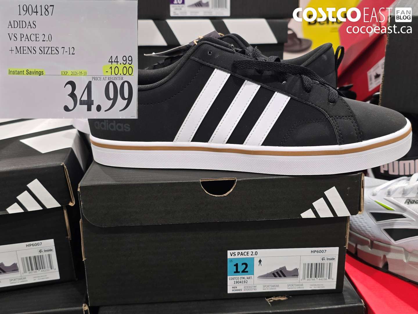 1904187 ADIDAS VS PACE 2.0 MENS SIZES 7-12 ($10.00 INSTANT SAVINGS EXPIRES ON 2026-05-10) $34.99
