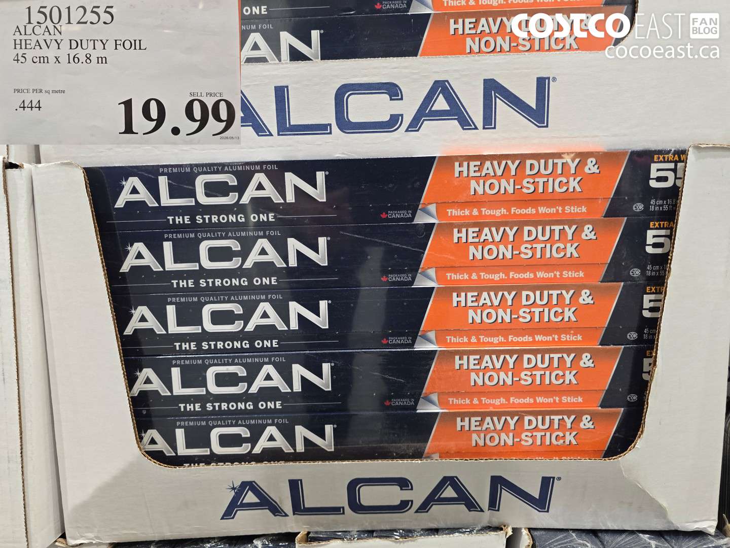 1501255 ALCAN HEAVY DUTY FOIL 45 CM X 16.8 M $19.99