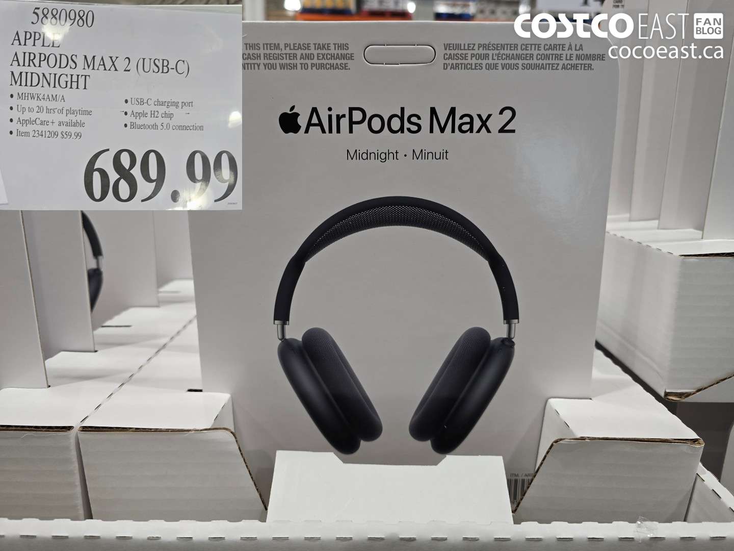 5880980 APPLE AIRPODS MAX 2 (USB-C) MIDNIGHT $689.99