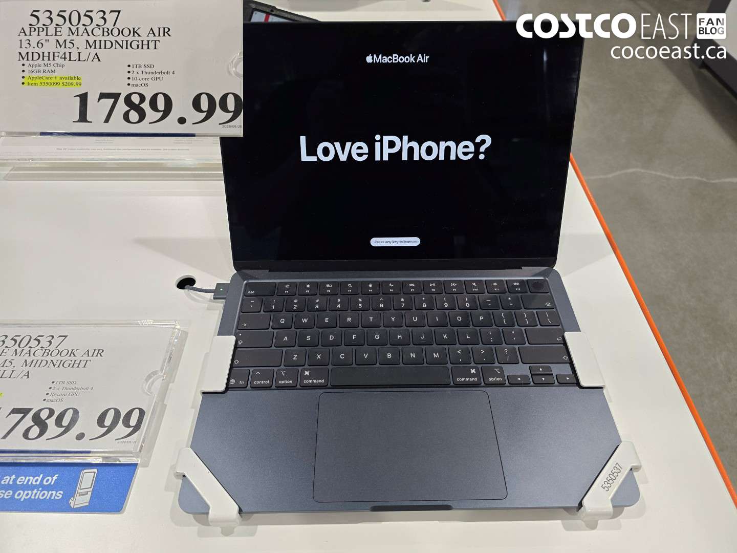 5350537 APPLE MACBOOK AIR 13.6