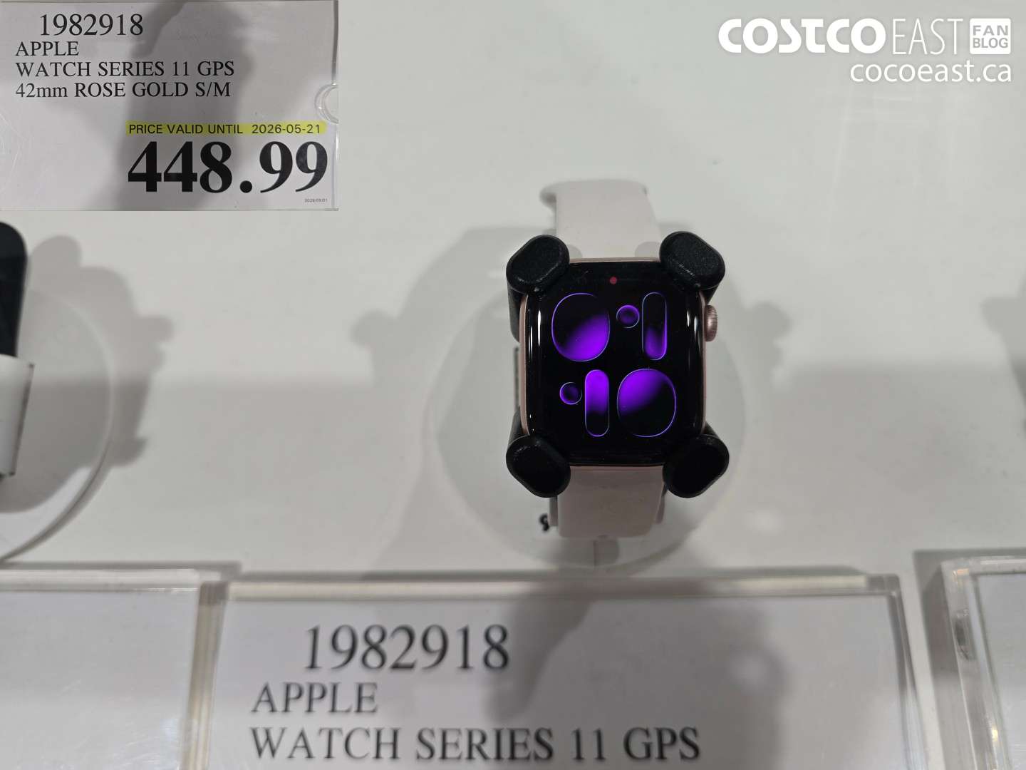 1982918 APPLE WATCH SERIES 11 GPS 42MM ROSE GOLD S/M $448.99