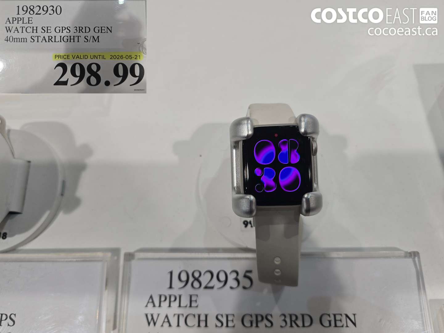 1982930 APPLE WATCH SE GPS 3RD GEN 40MM STARLIGHT S/M $298.99