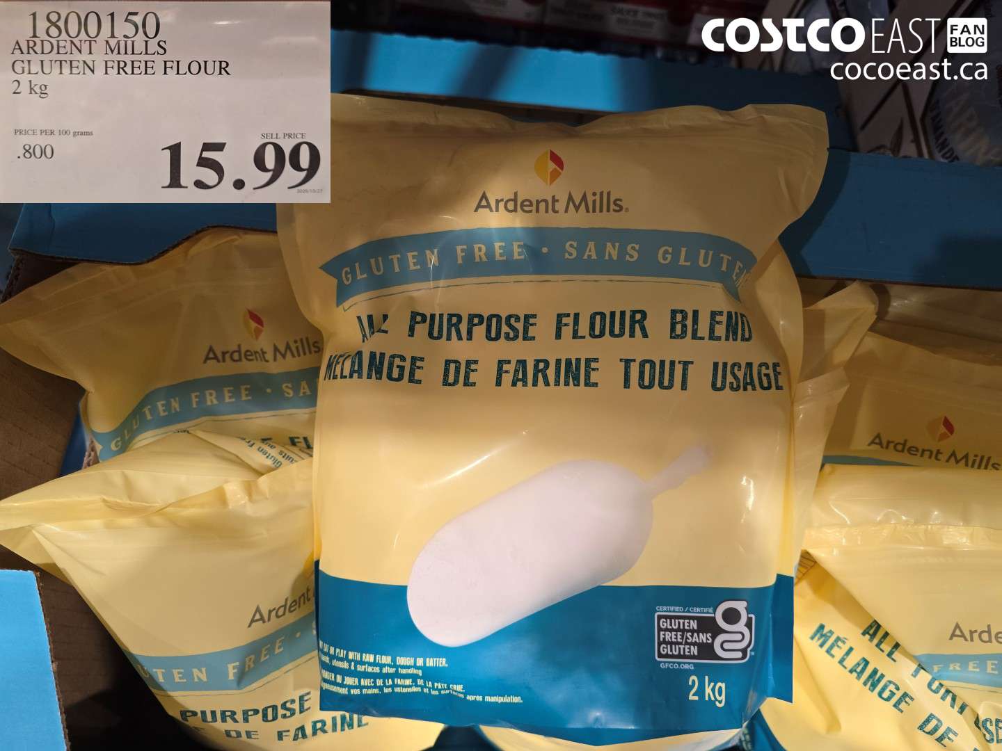 1800150 ARDENT MILLS GLUTEN FREE FLOUR 2 KG $15.99