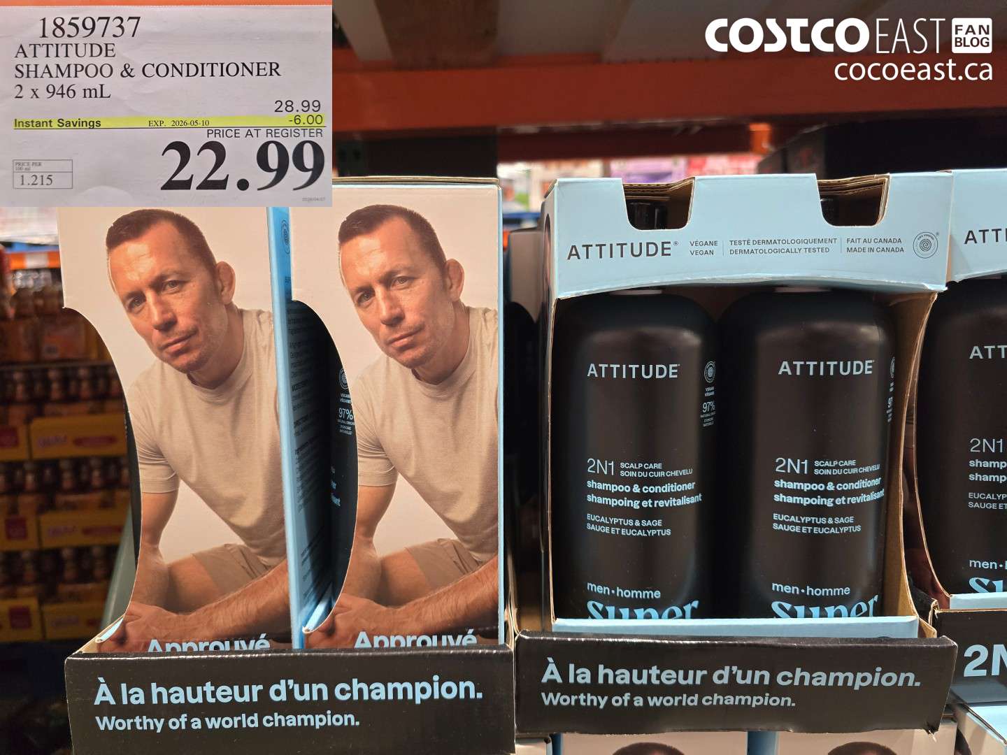 1859737 ATTITUDE SHAMPOO & CONDITIONER 2 X 946 ML ($6.00 INSTANT SAVINGS EXPIRES ON 2026-05-10) $22.99