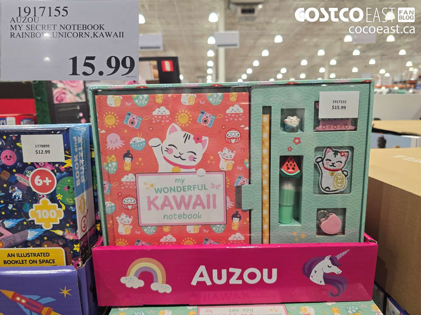 1917155 AUZOU MY SECRET NOTEBOOK RAINBOW, UNICORN, KAWAII $15.99