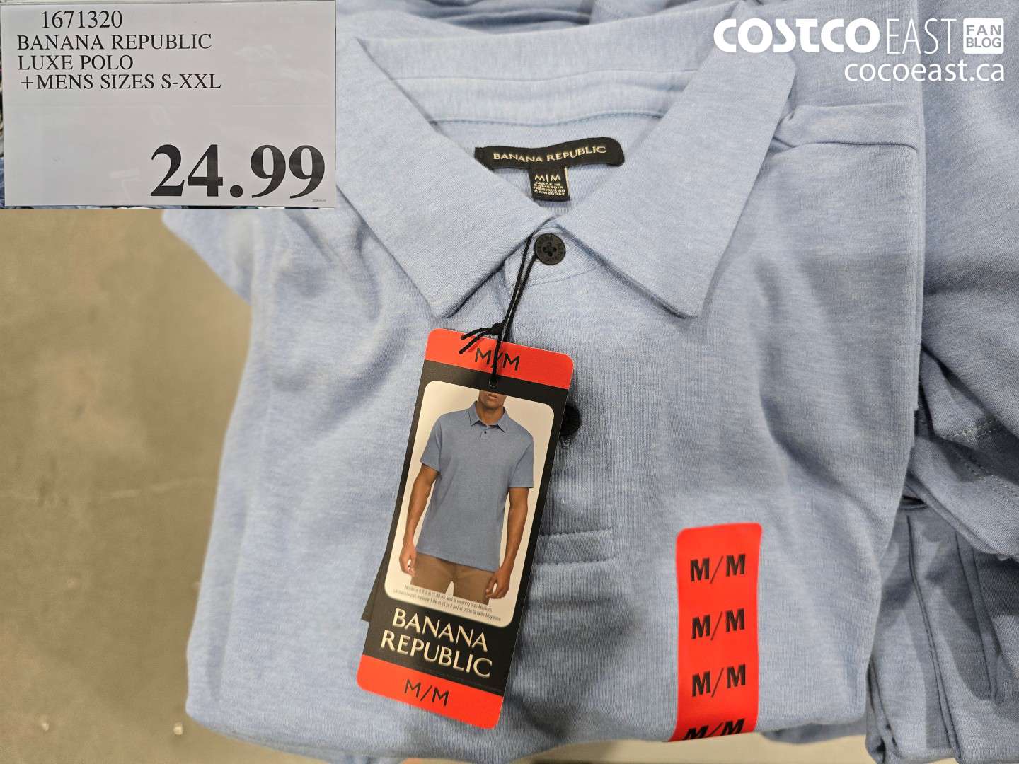1671320 BANANA REPUBLIC LUXE POLO MENS SIZES S-XXL $24.99