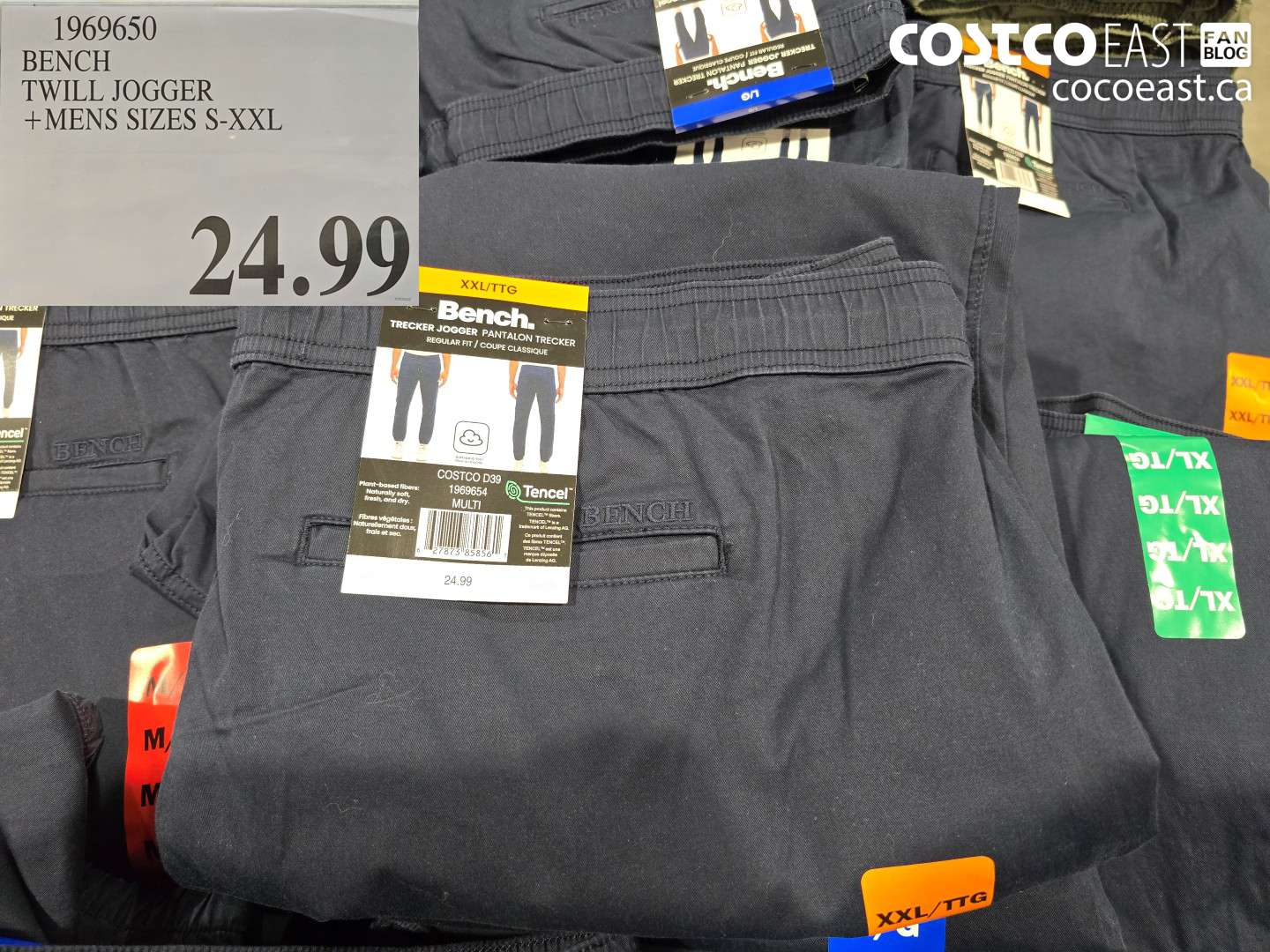 1969650 BENCH TWILL JOGGER + MENS SIZES S-XXL $24.99