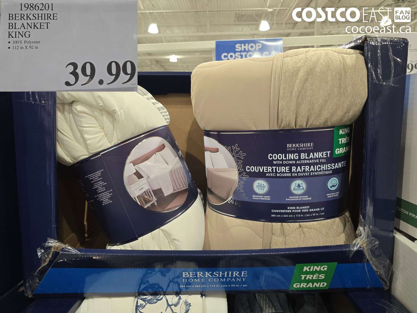 1986201 BERKSHIRE BLANKET KING $39.99