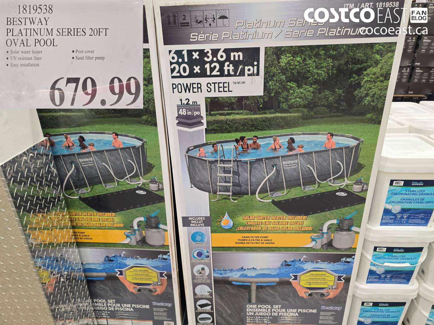 1819538 BESTWAY PLATINUM SERIES 20FT OVAL POOL $679.99