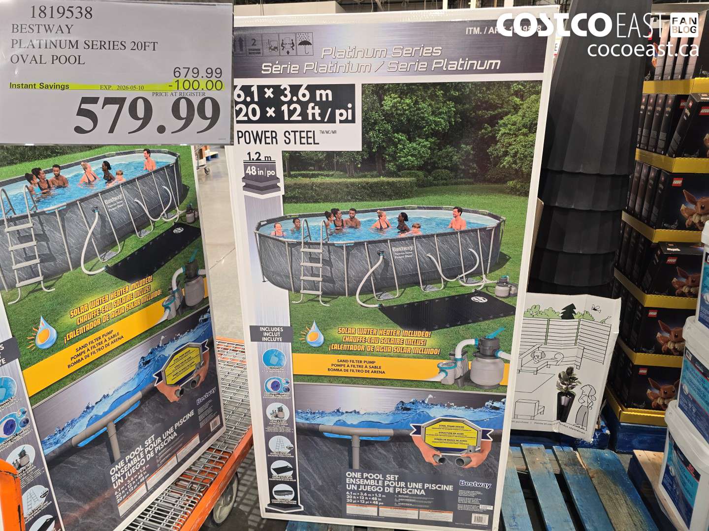 1819538 BESTWAY PLATINUM SERIES 20FT OVAL POOL ($100.00 INSTANT SAVINGS EXPIRES ON 2026-05-10) $579.99
