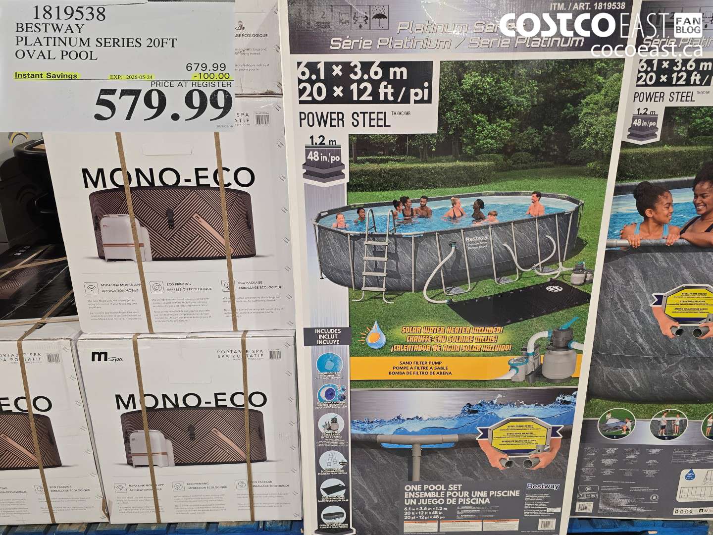 1819538 BESTWAY PLATINUM SERIES 20FT OVAL POOL ($100.00 INSTANT SAVINGS EXPIRES ON 2026-05-24) $579.99