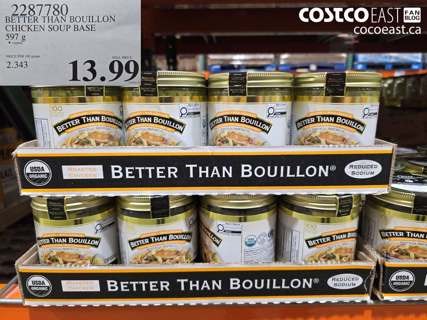 2287780 BETTER THAN BOUILLON CHICKEN SOUP BASE 597 G $13.99