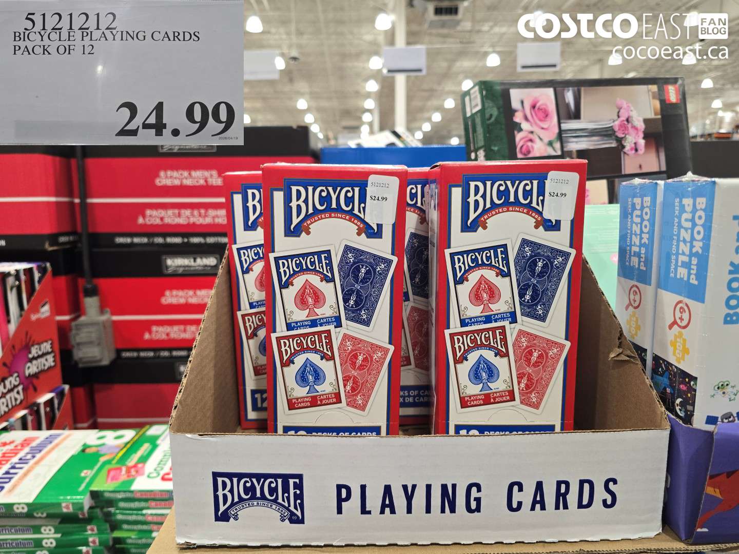 5121212 BICYCLE PLAYING CARDS PACK OF 12 $24.99