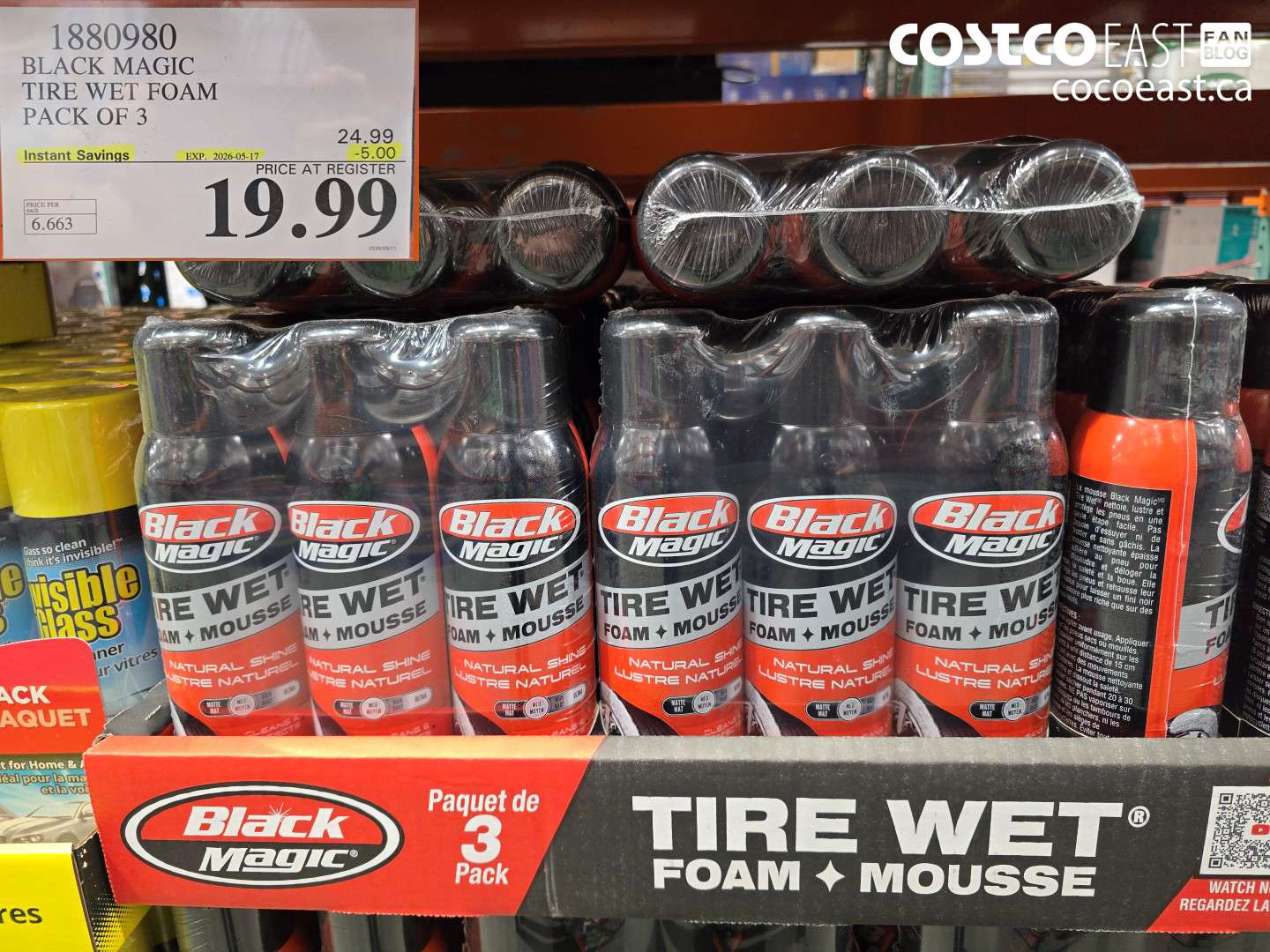 1880980 BLACK MAGIC TIRE WET FOAM PACK OF 3 ($5.00 INSTANT SAVINGS EXPIRES ON 2026-05-17) $19.99