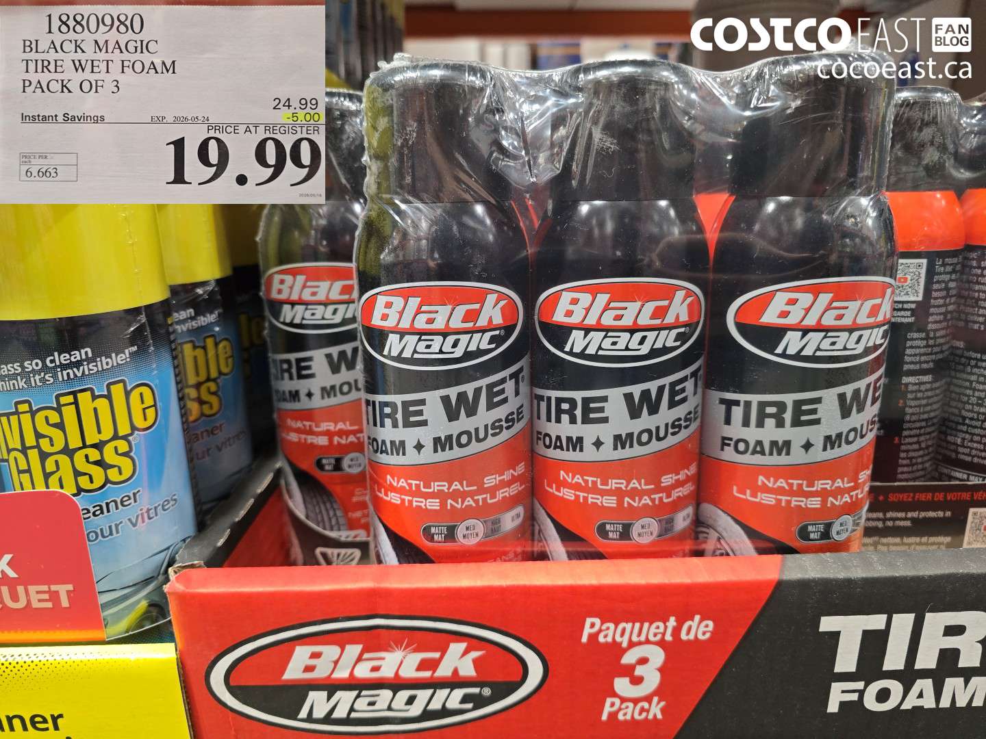 1880980 BLACK MAGIC TIRE WET FOAM PACK OF 3 ($5.00 INSTANT SAVINGS EXPIRES ON 2026-05-24) $19.99