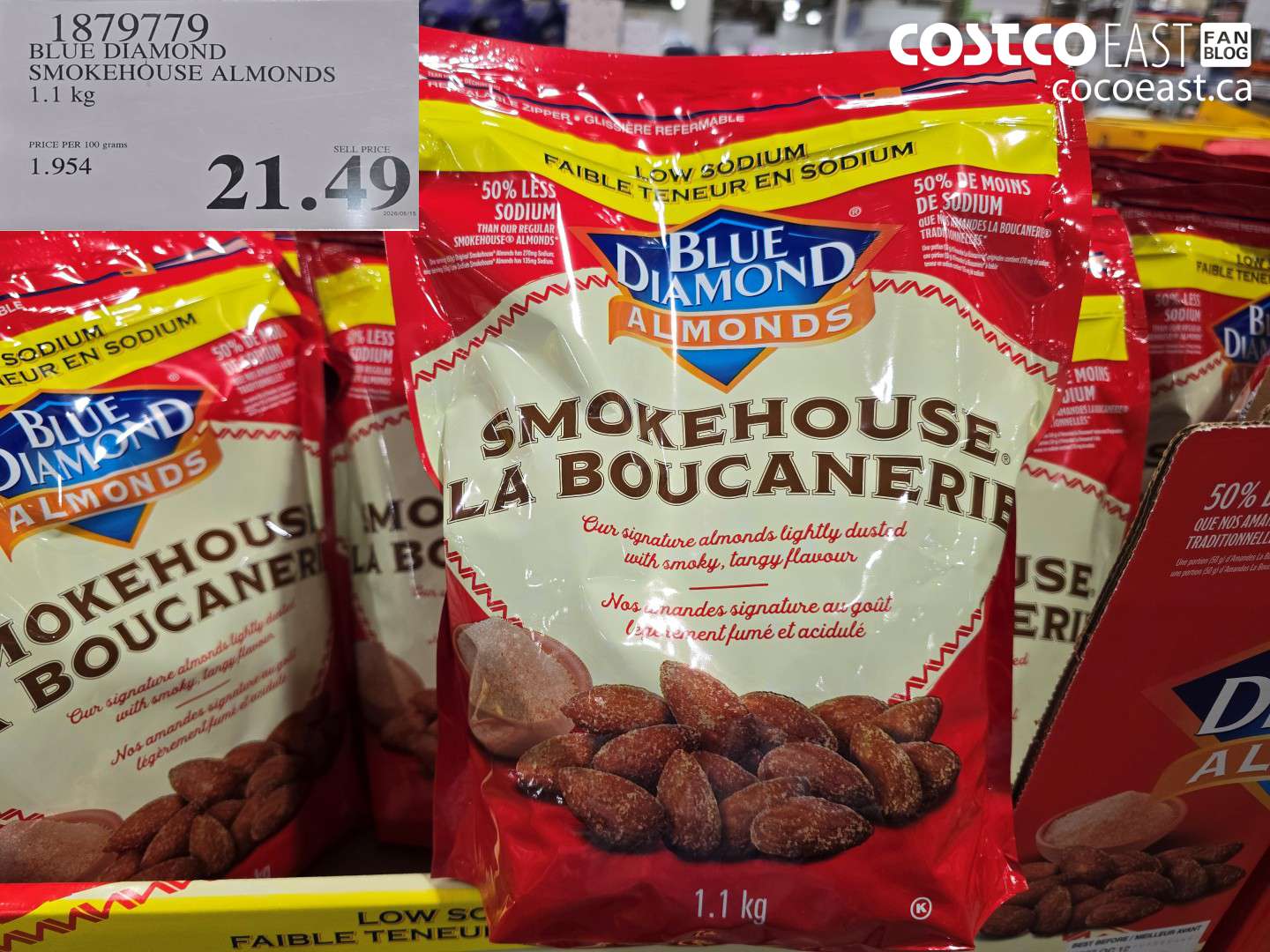 1879779 BLUE DIAMOND SMOKEHOUSE ALMONDS 1.1 KG $21.49