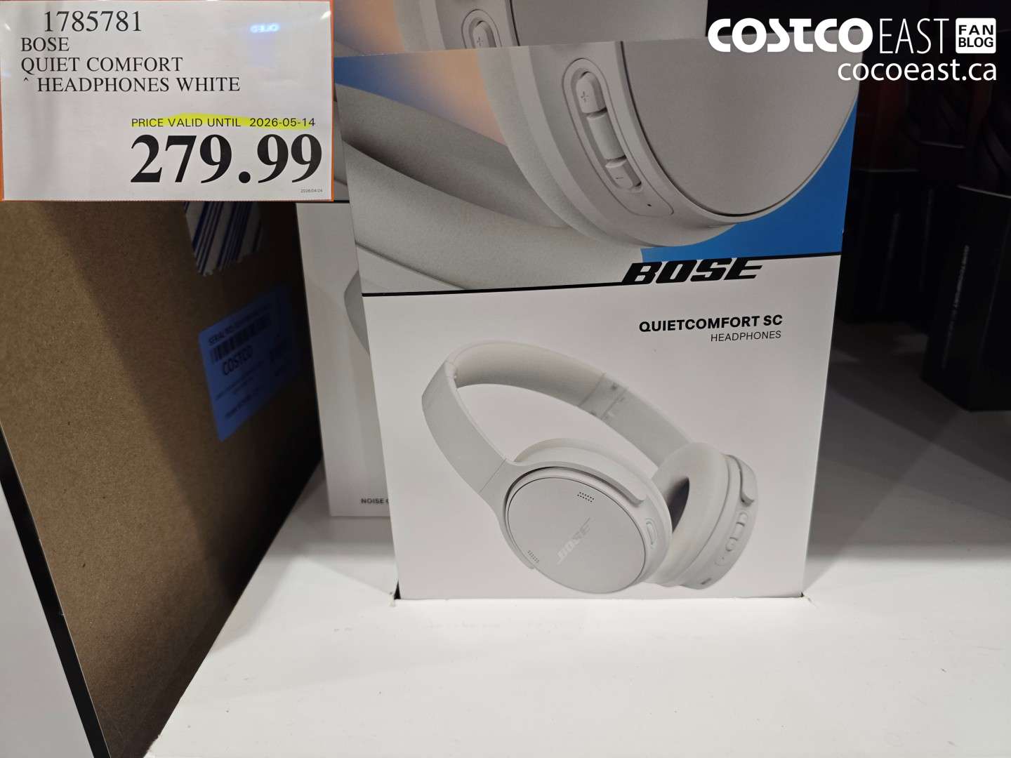1785781 BOSE QUIET COMFORT HEADPHONES WHITE $279.99