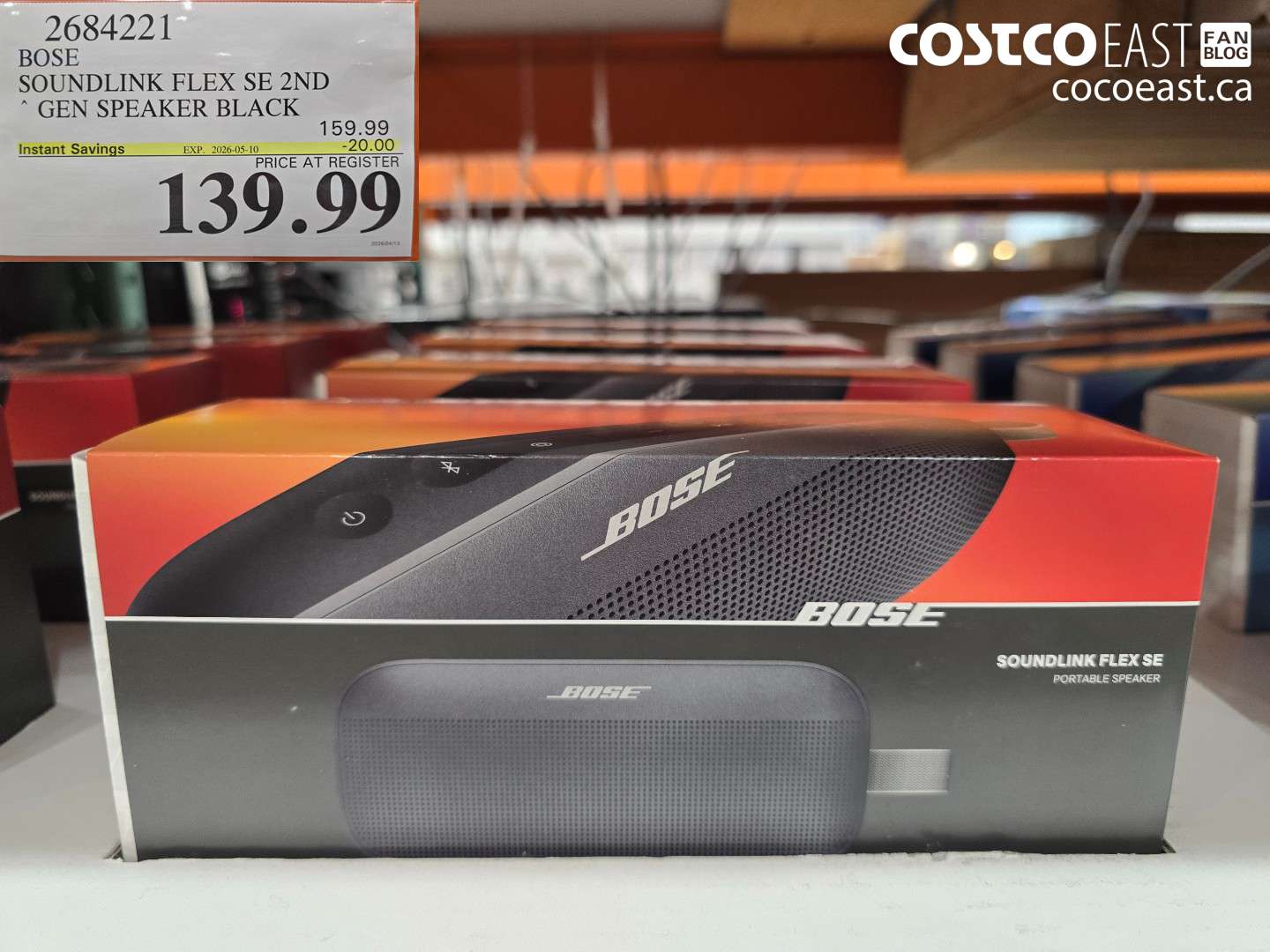 2684221 BOSE SOUNDLINK FLEX SE 2ND GEN SPEAKER BLACK ($20.00 INSTANT SAVINGS EXPIRES ON 2026-05-10) $139.99