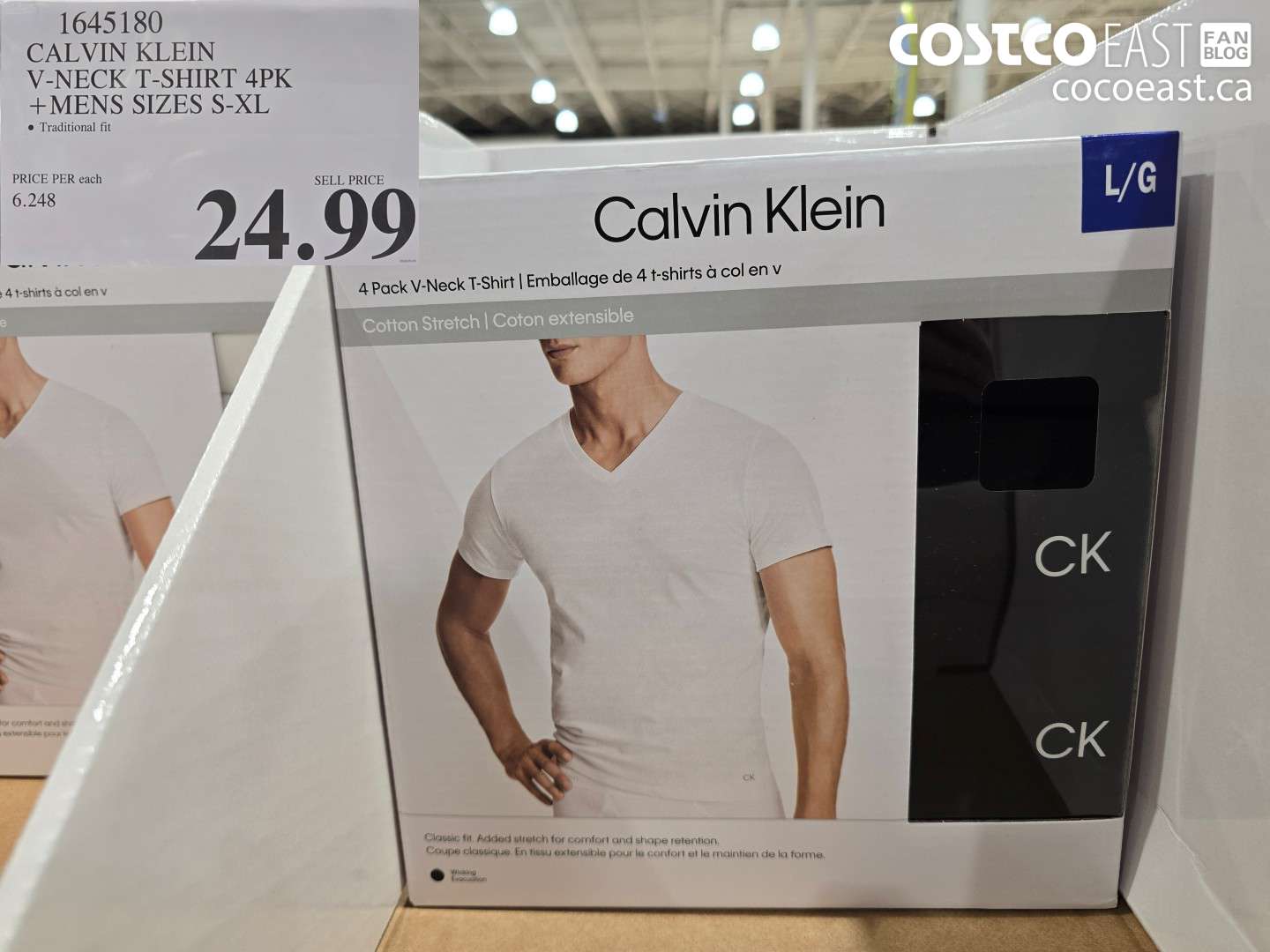1645180 CALVIN KLEIN V-NECK T-SHIRT 4PK + MENS SIZES S-XL $24.99