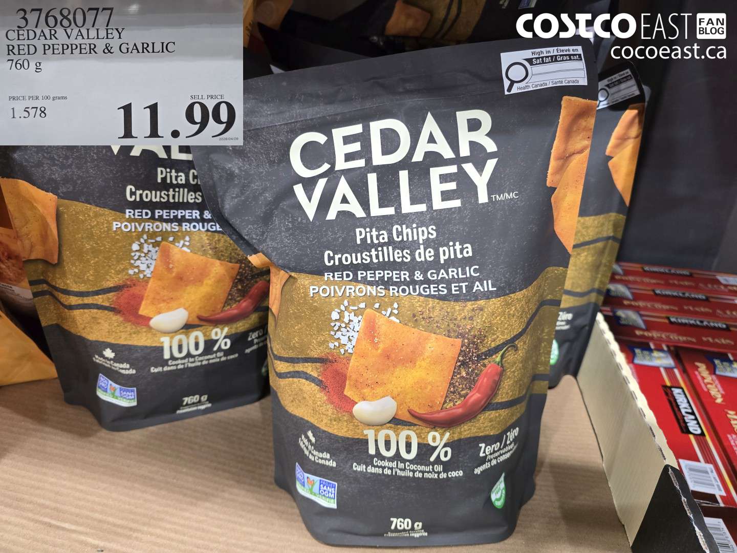 3768077 CEDAR VALLEY RED PEPPER & GARLIC 760 G $11.99