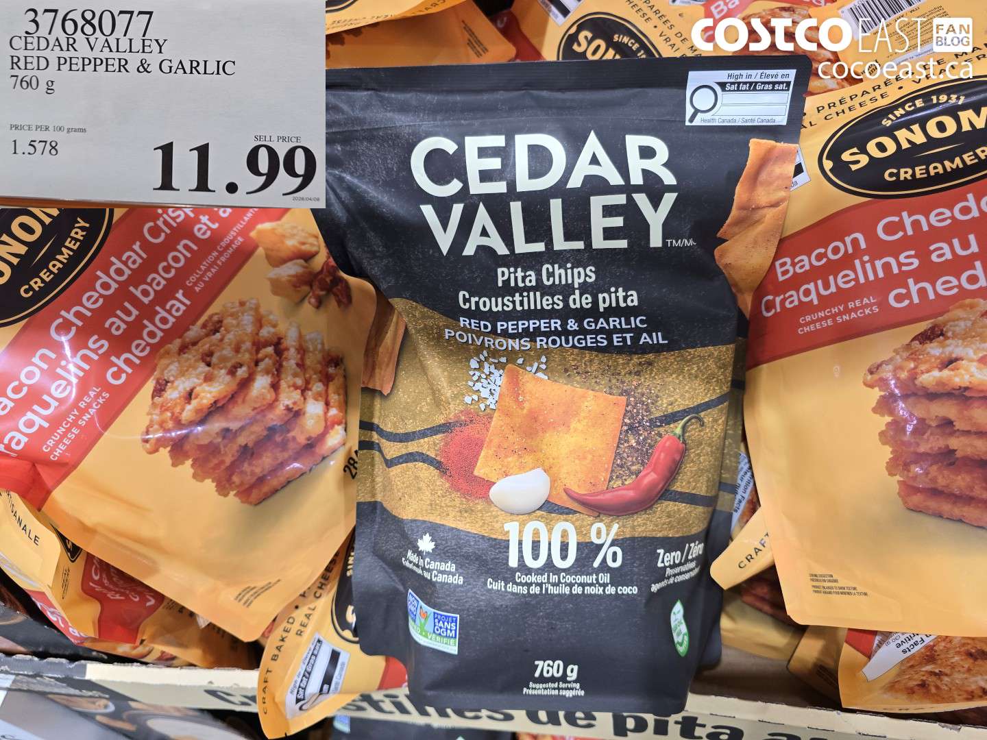 3768077 CEDAR VALLEY RED PEPPER & GARLIC 760 G $11.99