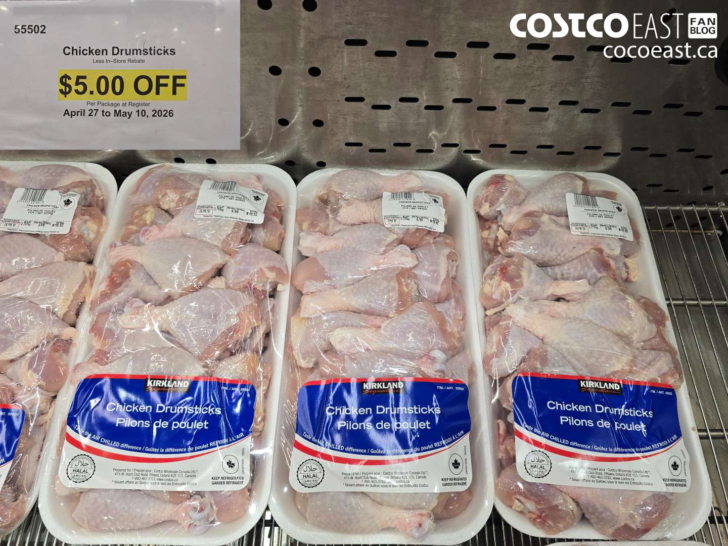 55502 CHICKEN DRUMSTICKS ($5.00 INSTANT SAVINGS)