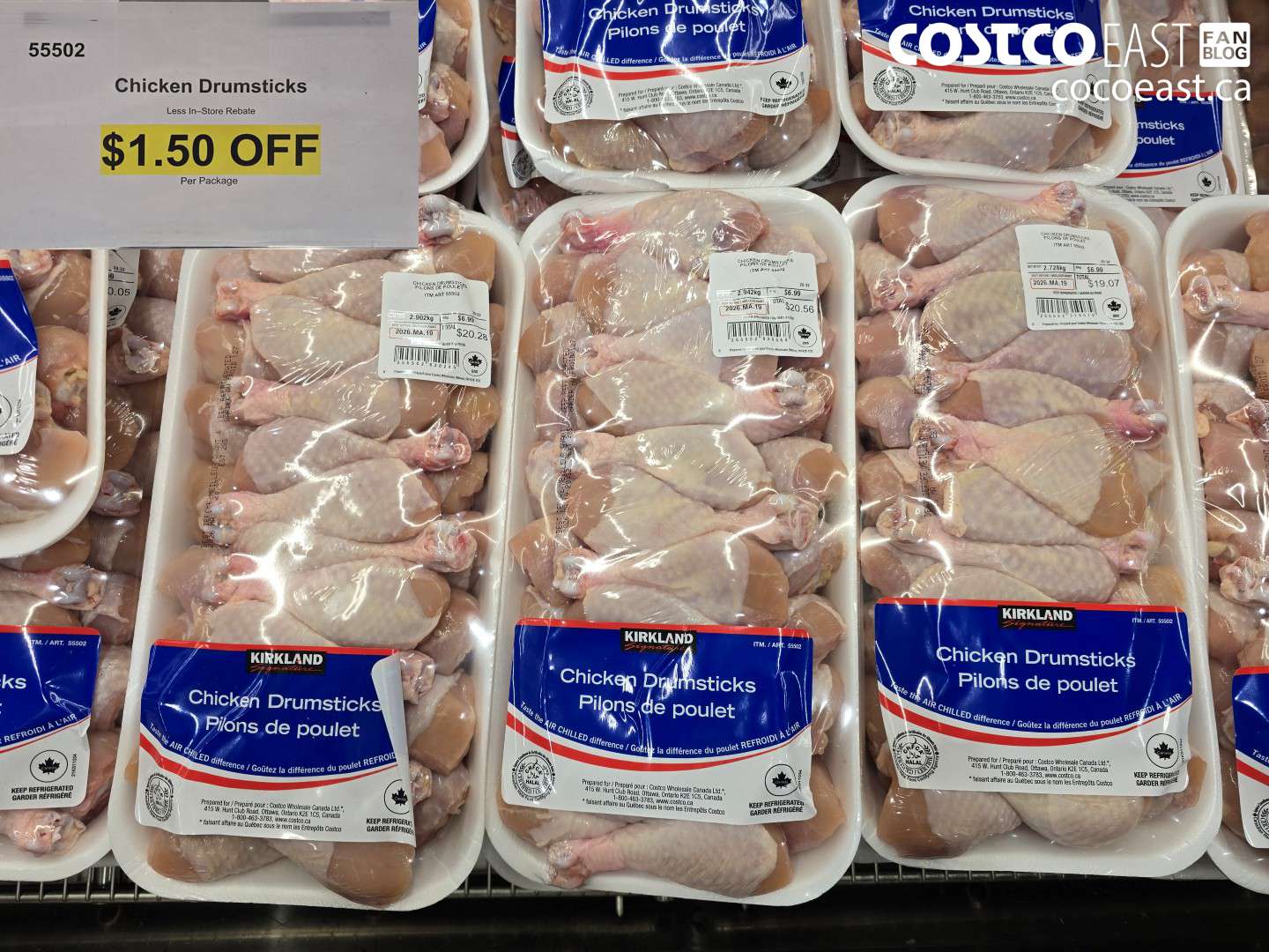 55502 CHICKEN DRUMSTICKS ($1.50 INSTANT SAVINGS)
