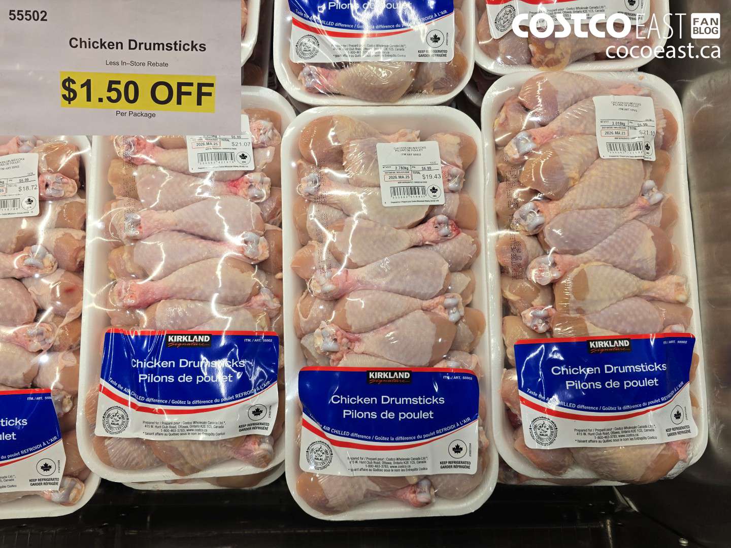 55502 CHICKEN DRUMSTICKS ($1.50 INSTANT SAVINGS)