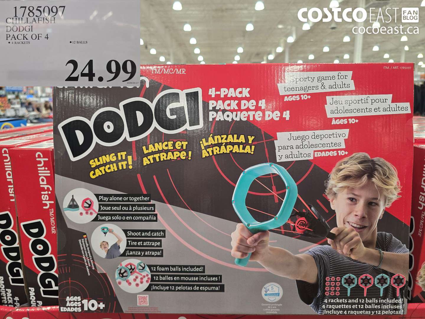 1785097 CHILLAFISH DODGI PACK OF 4 $24.99