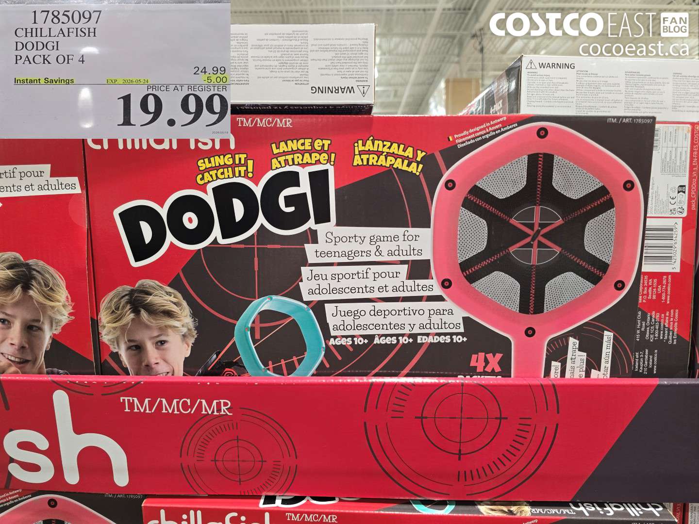 1785097 CHILLAFISH DODGI PACK OF 4 ($5.00 INSTANT SAVINGS EXPIRES ON 2026-05-24) $19.99