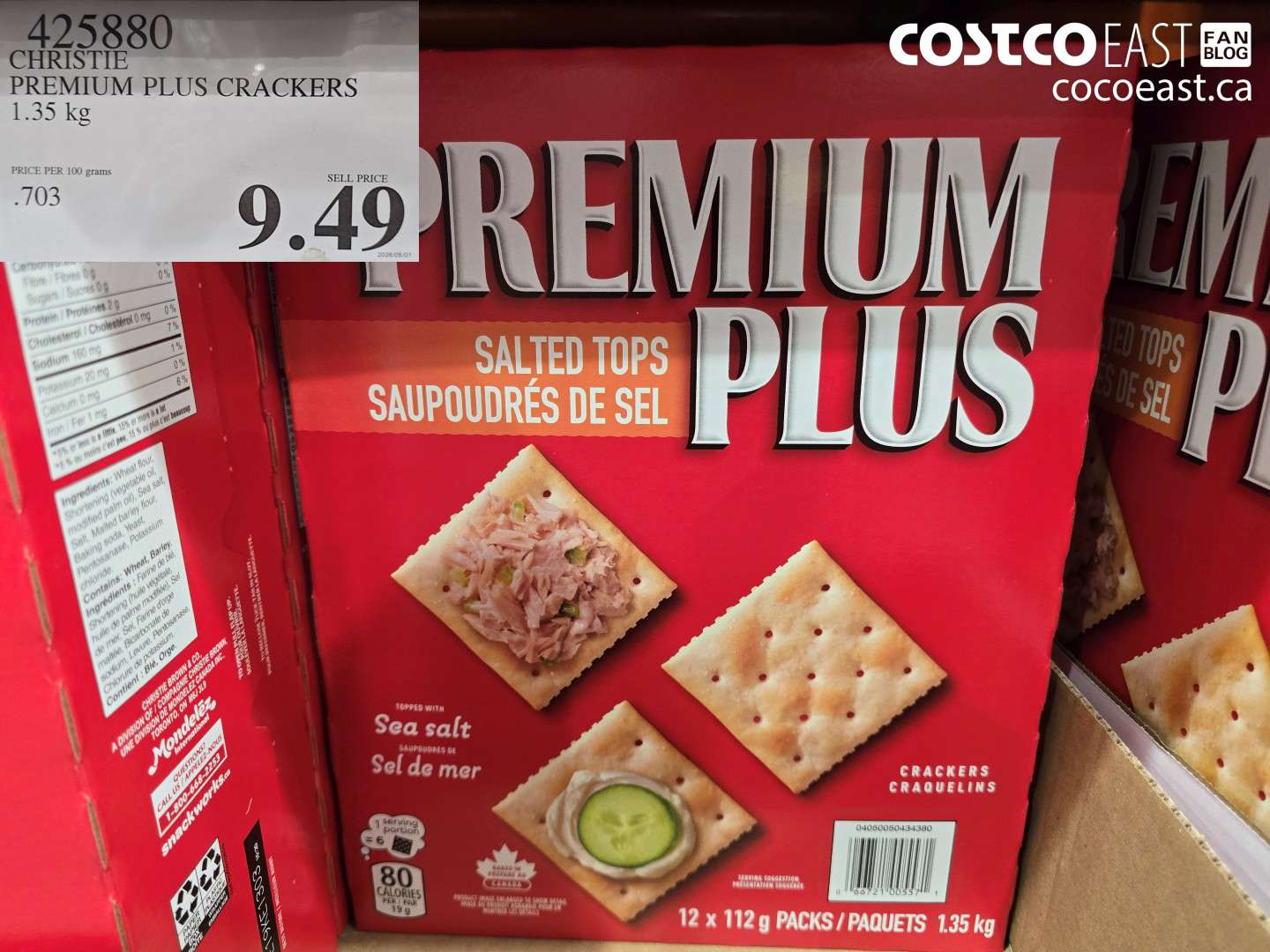 425880 CHRISTIE PREMIUM PLUS CRACKERS 1.35 KG $9.49