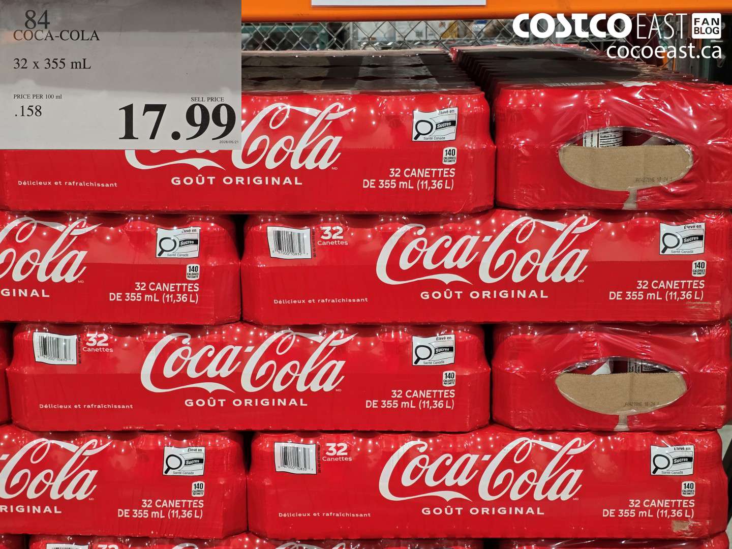 84 COCA-COLA 32 X 355 ML $17.99