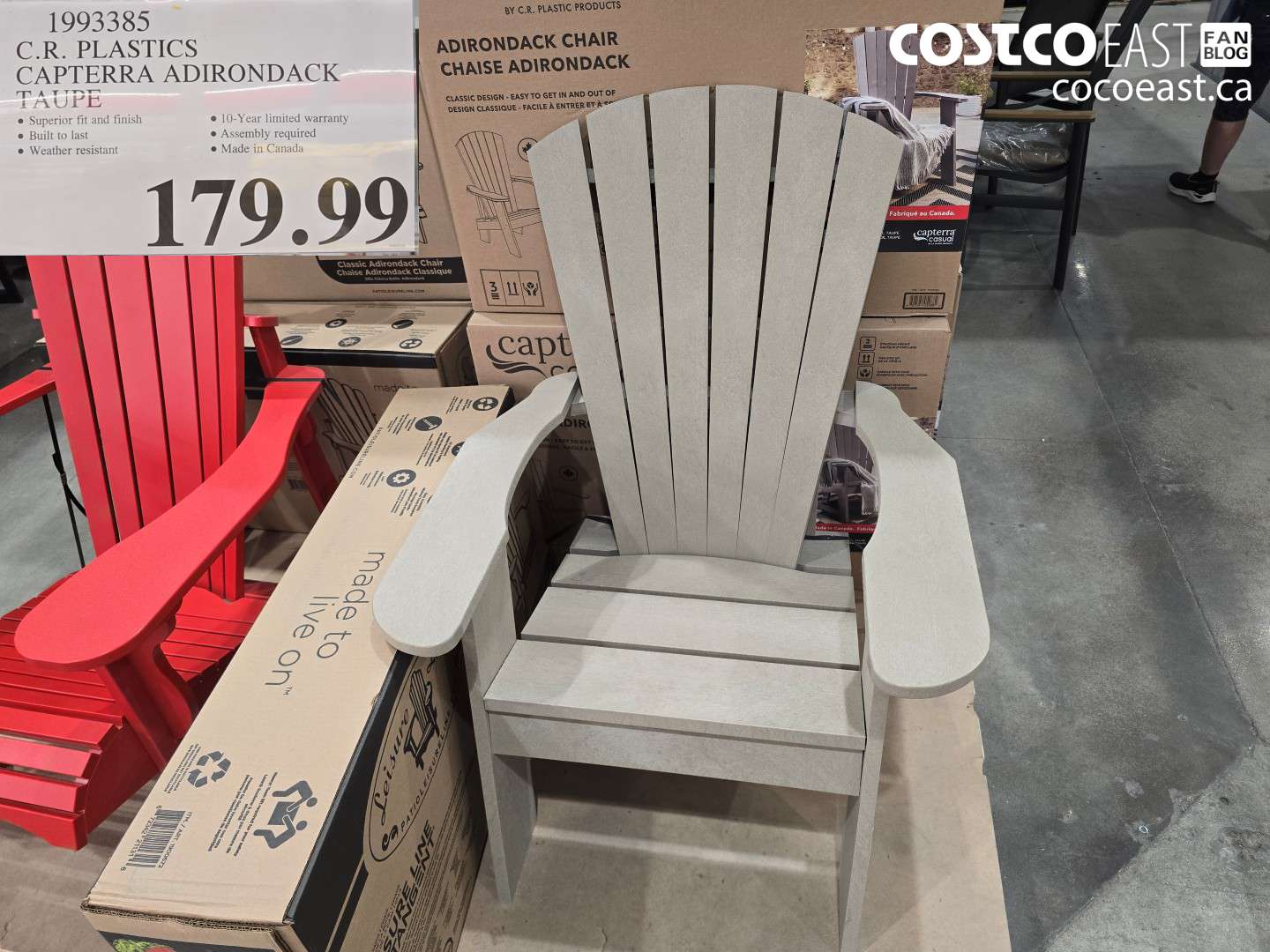 1993385 C.R. PLASTICS CAPTERRA ADIRONDACK TAUPE $179.99