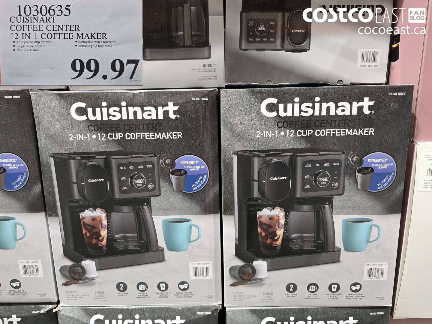 1030635 CUISINART COFFEE CENTER 2-IN-1 COFFEE MAKER $99.97